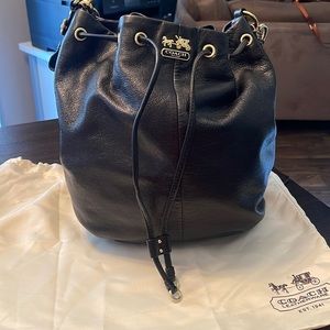Authentic Coach Medium Madison Marielle Drawstring Leather Shoulder Bag